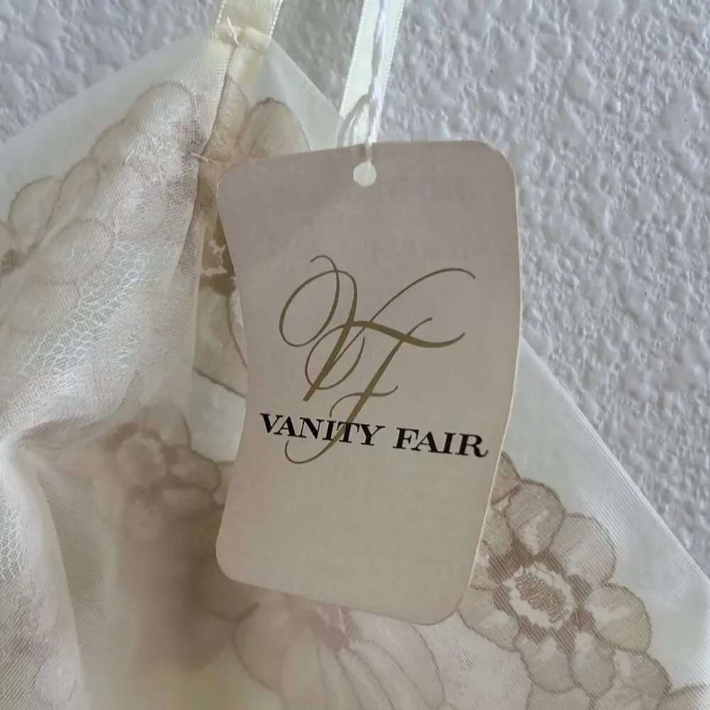 NWT Vintage Vanity Fair Slip Gown Neutral Cream Lightweight Small
